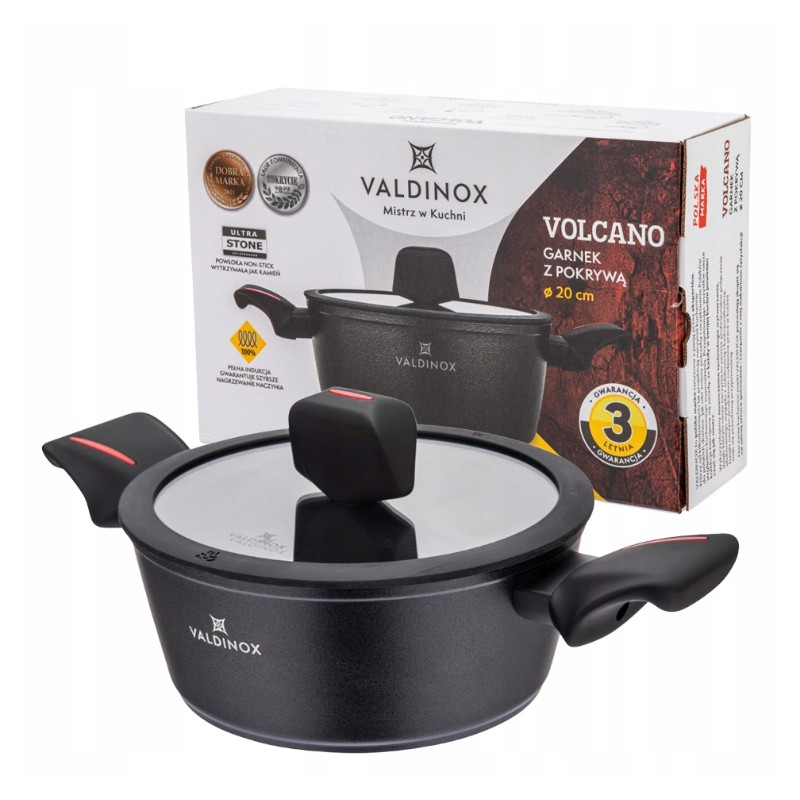 VALDINOX VOLCANO GARNEK 20CM Z POKRYWĄ 2.0L.