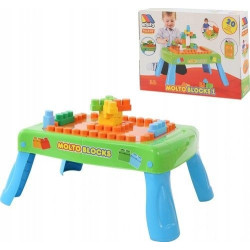 Zestaw do gry z klockami - 20 elem. (zielony) (pud