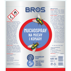 SPRAY NA MUCHY KOMARY OWADY BROS 400ml