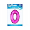 BALON FOLIOWY CYFRA RÓŻOWA 0 92CM
