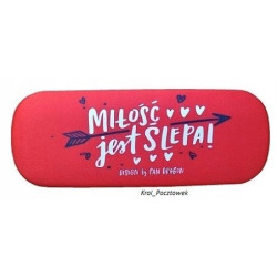 Etui na okulary milość jest ślepa NA WALENTYNKI