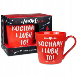 KUBEK NA WALENTYNKI AMORE MIO LUBIĘ TO