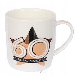 KUBEK STAR 60LAT NA URODZINY PREZENT