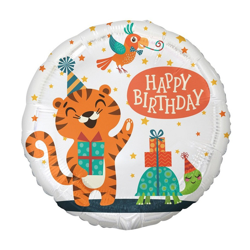 Balon foliowy Tygrysek (Happy Birthday) NA HEL