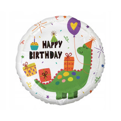 Balon foliowy Dinozaur Happy Birthday NA HEL