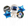 Balony foliowe zestaw 5SZT Kosmos NA HEL