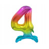 BALON FOLIOWY STOJĄCY 5 TĘCZOWY 74CM