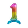 BALON FOLIOWY STOJĄCY 5 TĘCZOWY 74CM