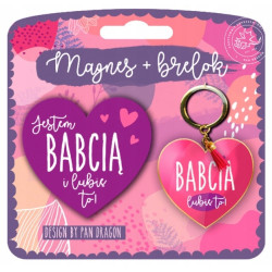 PREZENT DLA BABCI MAGNES Z BRELOCZKIEM