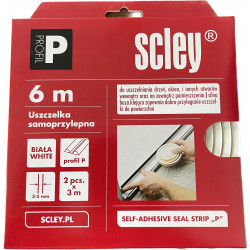 Uszczelka typ P biała 6m kartonik 3 do 5mm