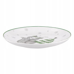 TALERZ ŚWIĄTECZNY DESEROWY 21 CM LISEK