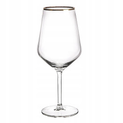 RUBIN GOLD KOMPLET 6 KIELISZKÓW WINO CZERWONE 530