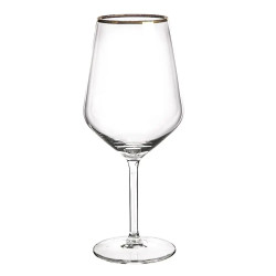 RUBIN GOLD KOMPLET 6 KIELISZKÓW WINO CZERWONE 530