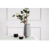 WAZON PORCELANOWY RELIEF POPIELATY 12X12X24.5 CM
