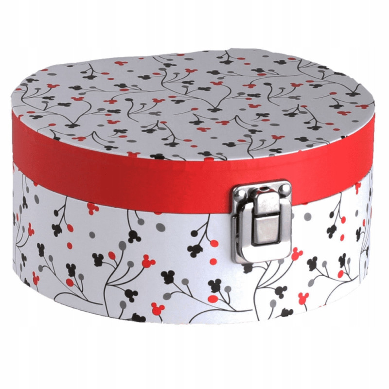 Pudełko z lusterkiem Mickey Pattern 17 x 15,5 x 8