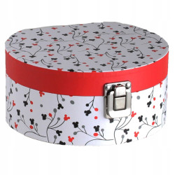Pudełko z lusterkiem Mickey Pattern 17 x 15,5 x 8