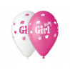 BALON PREMIUM NA HEL 13 CALI 5SZT BABY GIRL