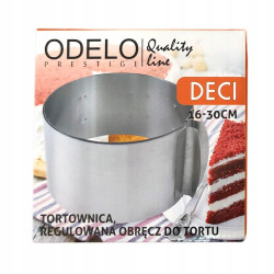 Obręcz Opaska Do Tortu Regulowana 16-30cm DECI ODE