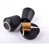 EDA BLACK Komplet łazienkowy dozownik 350ml