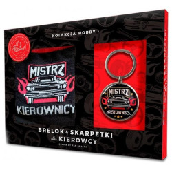 KOMPLET SKARPETKI I BRELOK DLA KIEROWCY