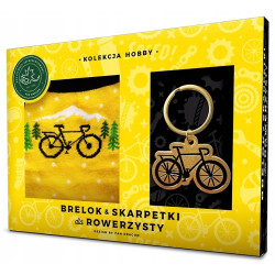 KOMPLET SKARPETKI I BRELOK DLA ROWERZYSTY