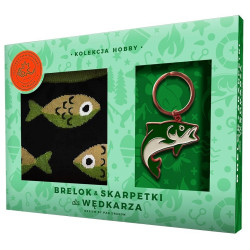 KOMPLET SKARPETKI I BRELOK DLA WĘDKARZA
