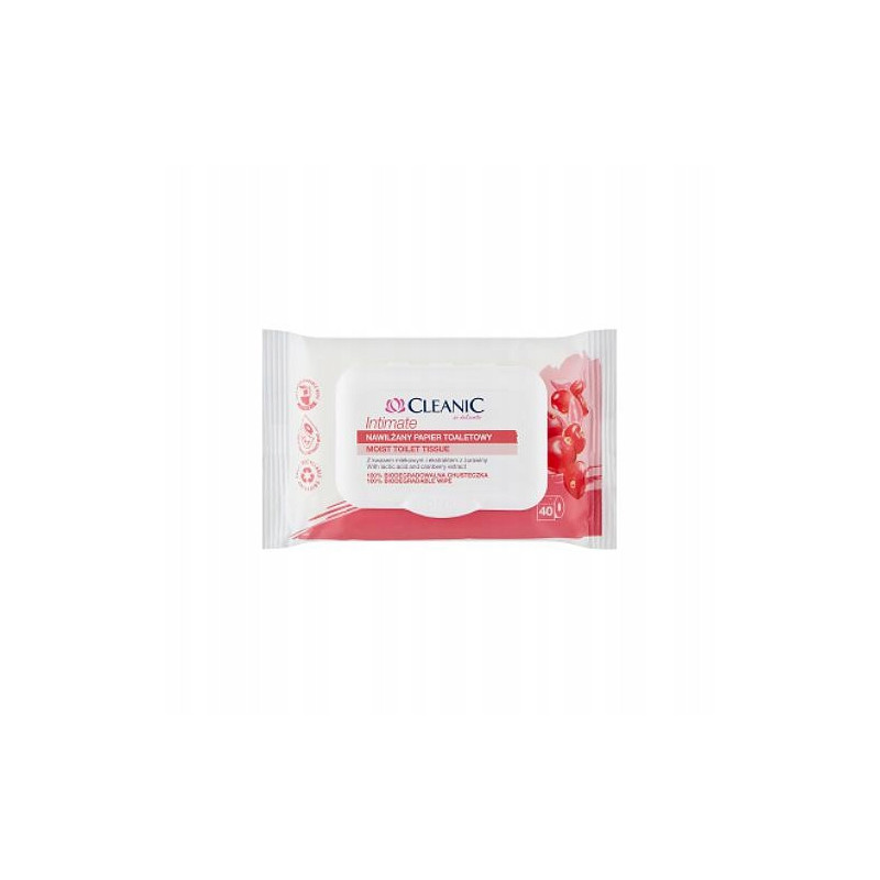 CLEANIC PAPIER NAWILŻANY 40 SZT