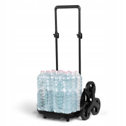 WÓZEK NA ZAKUPY 30KG/52L.CZERWONY 6 KÓŁEK