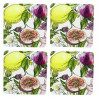 LEMON ZESTAW 4 PODSTAWEK 10X10 CM COLOR BOX