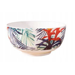 JUNGLE MISKA LIŚCIE 13.5 CM 400 ML BIAŁA