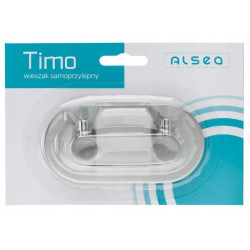 Wieszak samoprzylepny okrągły Timo 2 haki ALSEA