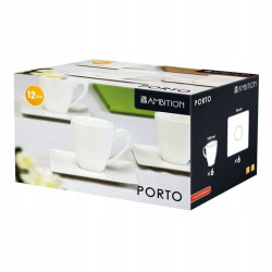 12-elementowy komplet deserowy na 6 osób - PORTO AMBITION
