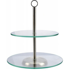 PATERA SZKLANA DWUPOZIOMOWA PIRAMIDA