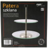 PATERA SZKLANA DWUPOZIOMOWA PIRAMIDA