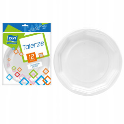 Talerze papierowe 23 cm 12 szt