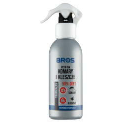 Płyn na KOMARY KLESZCZE 130 ml Środek PRZECIWKO KOMAROM KLESZCZOM 50% DEET