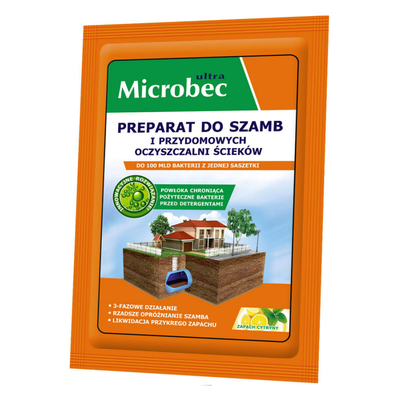Microbec ULTRA bakterie do szamb SASZETKA 25g