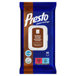 Ściereczki nawilżane do mebli Presto 55szt.
