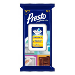 PRESTO ściereczki nawilżane Uniwersalne 120szt
