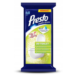 PRESTO Ściereczki nawilżane do łazienki 48 szt