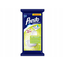 PRESTO Ściereczki nawilżane do łazienki 48 szt