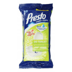 PRESTO Ściereczki nawilżane do łazienki 48 szt