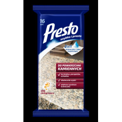 Presto Ściereczki do Powierzchni Kamiennych 16 szt