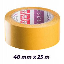Taśma dwustronna PP 50 mm x 25 m SCLEY