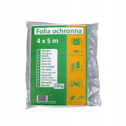 Folia ochronna budowlana 4 x 5 m 280 g regranulat