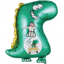 BALON FOLIOWY DINOZAUR 70CM