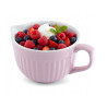 MISKA CERAMICZNA Z UCHWYTEM I WYLEWKĄ RÓŻOWA 550ML DO SOSU ALTOM DESIGN