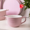 MISKA CERAMICZNA Z UCHWYTEM I WYLEWKĄ RÓŻOWA 550ML DO SOSU ALTOM DESIGN