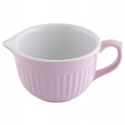 MISKA CERAMICZNA Z UCHWYTEM I WYLEWKĄ RÓŻOWA 550ML DO SOSU ALTOM DESIGN
