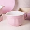MISKA CERAMICZNA Z UCHWYTEM I WYLEWKĄ RÓŻOWA 550ML DO SOSU ALTOM DESIGN